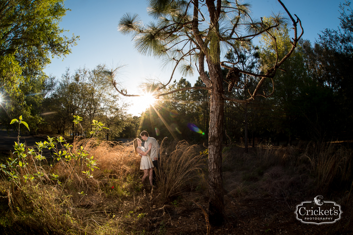 winter garden engagement photography