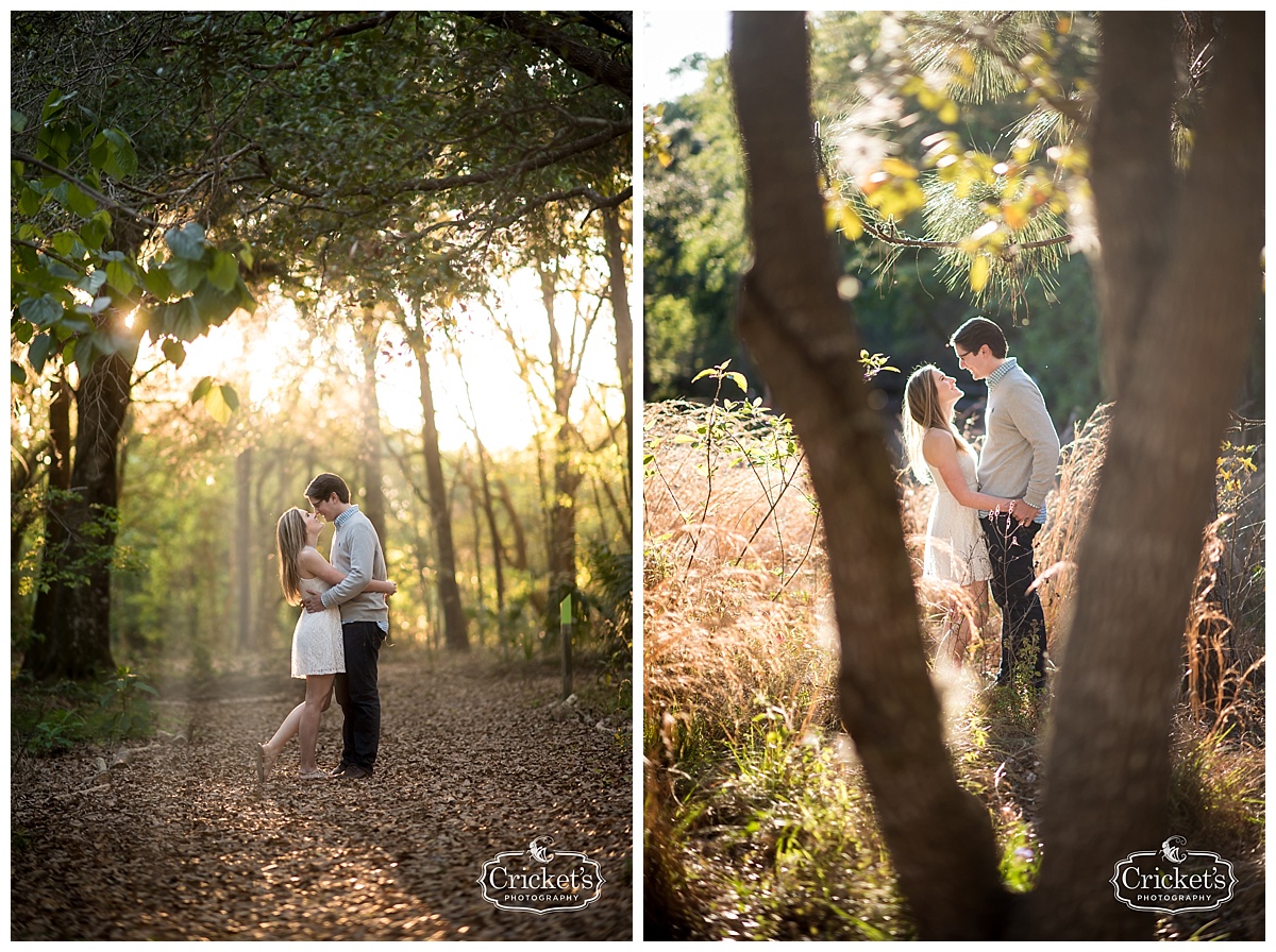 winter garden engagement photography