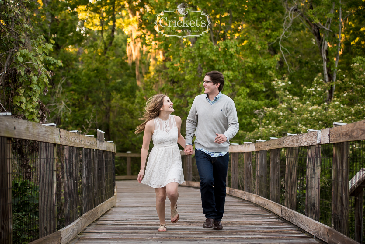 winter garden engagement photography