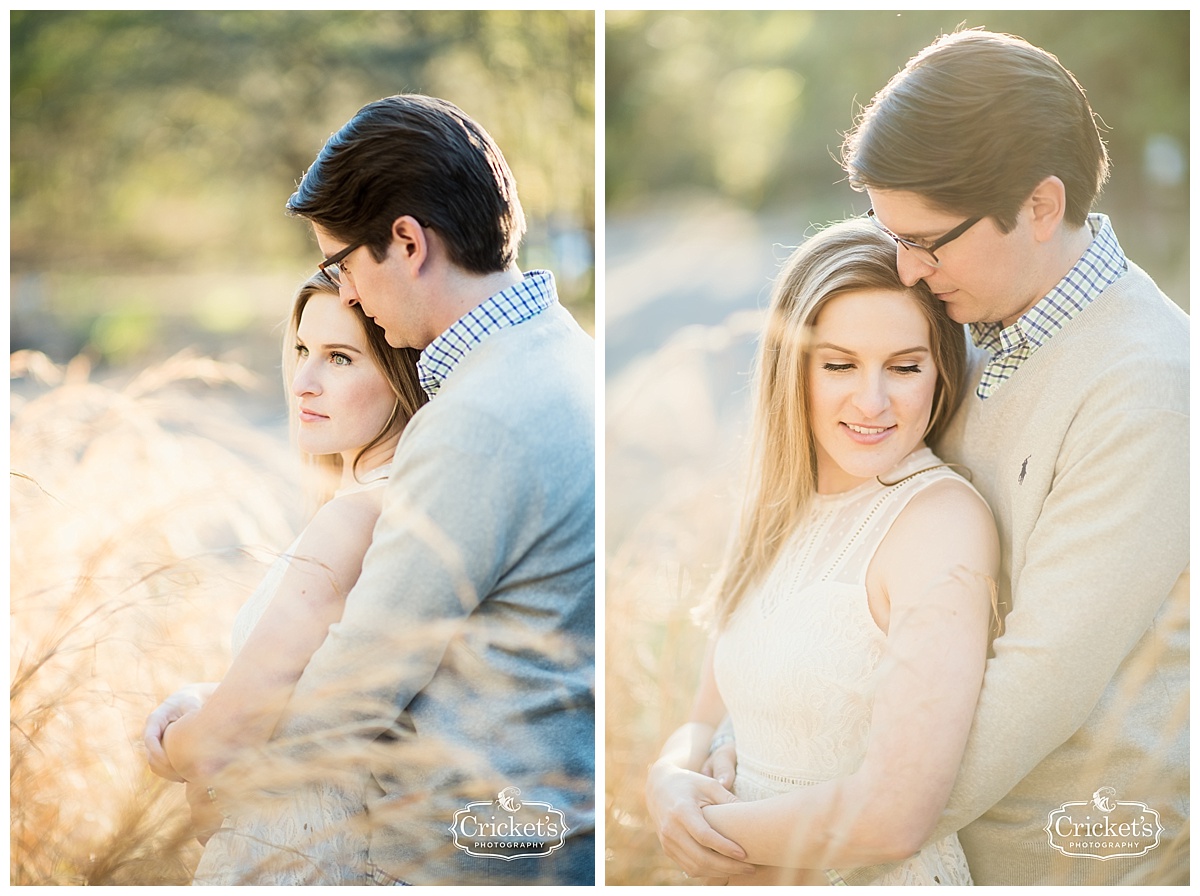 winter garden engagement photography