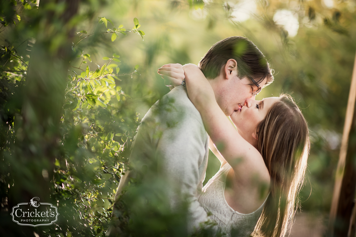 winter garden engagement photography