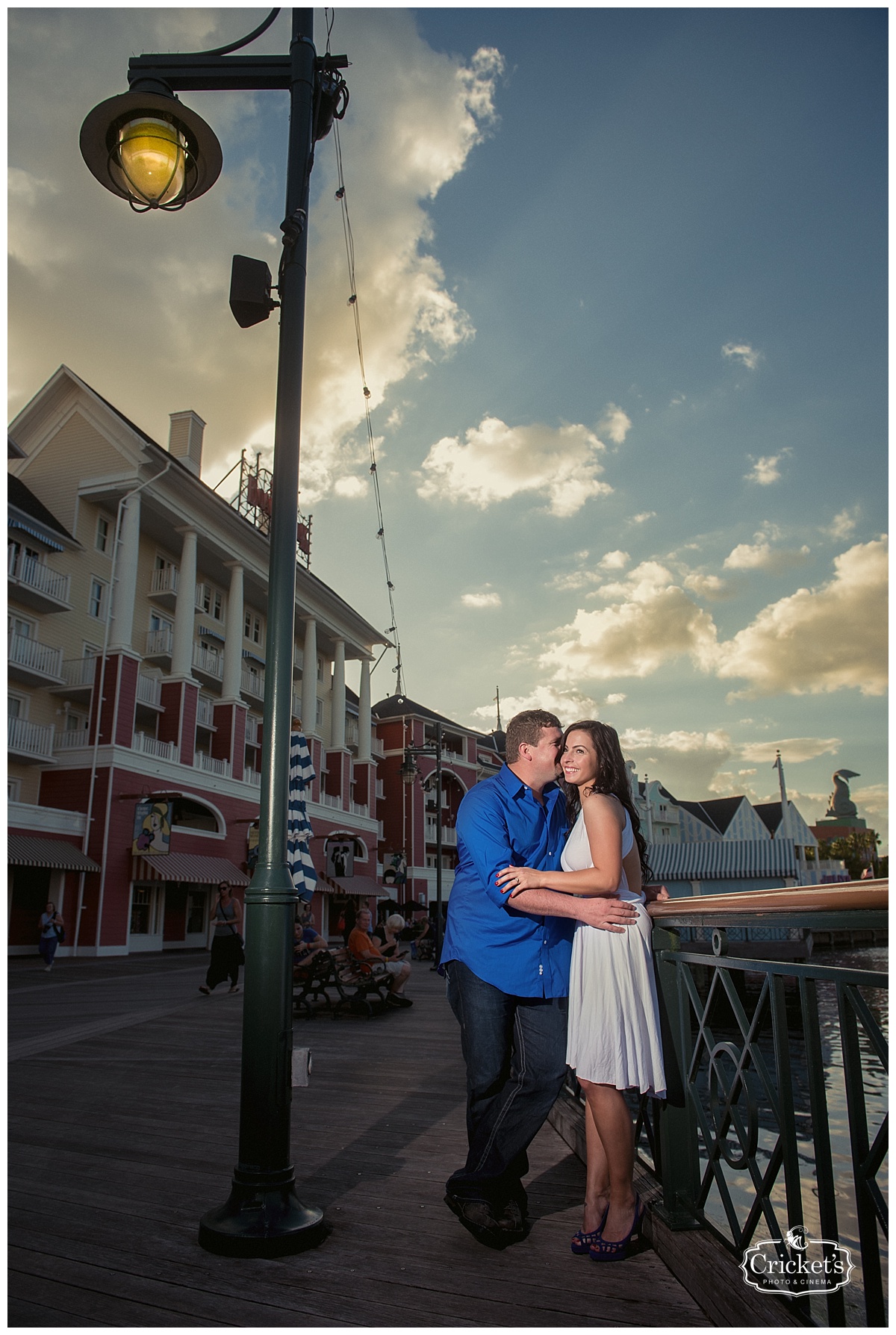 disney boardwalk engagement photography