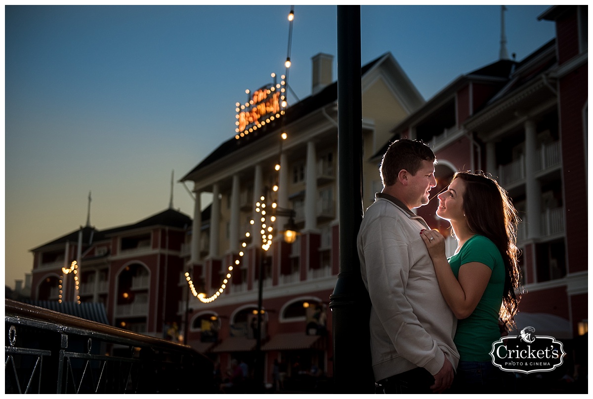 disney boardwalk engagement photography